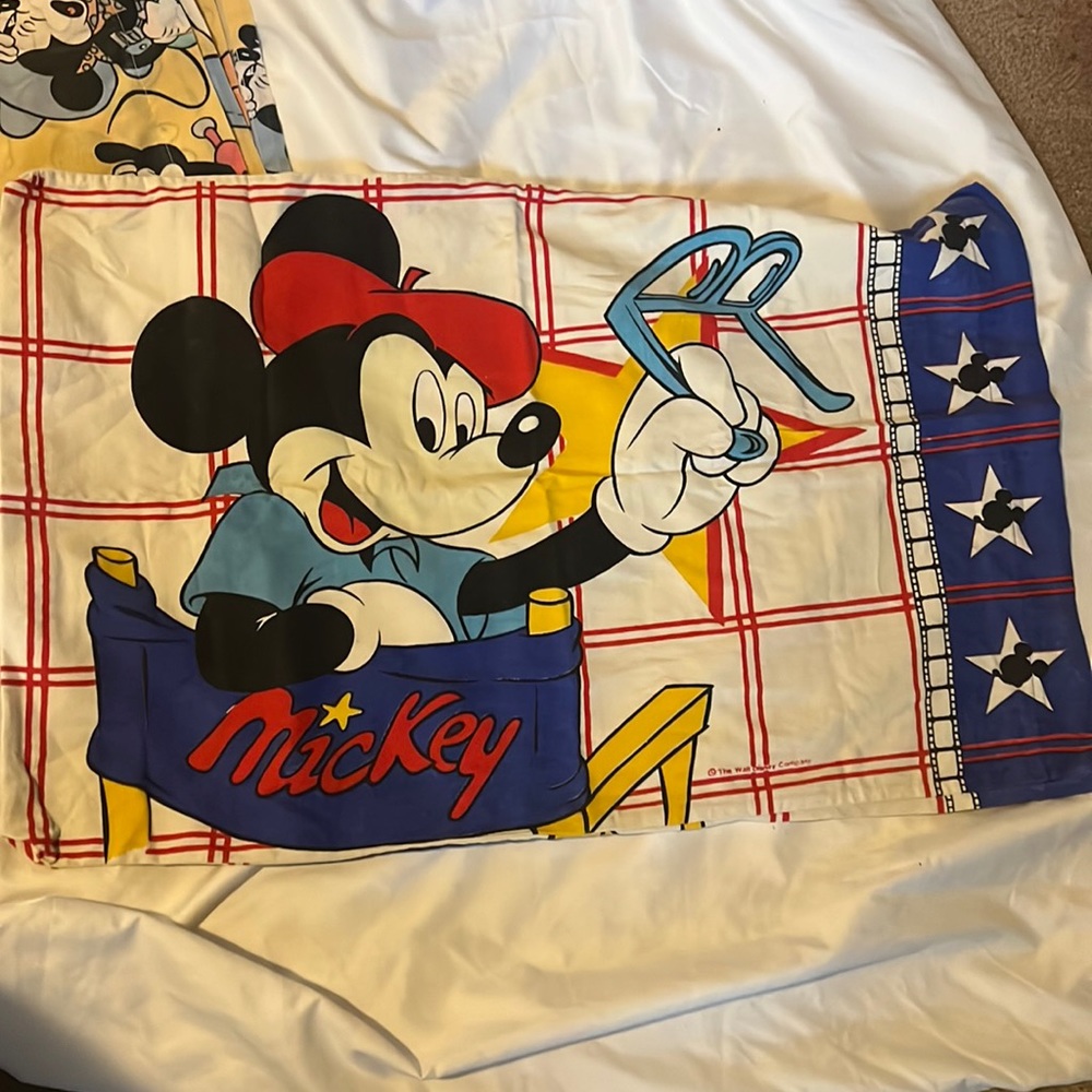 Vintage Mickey pillow case